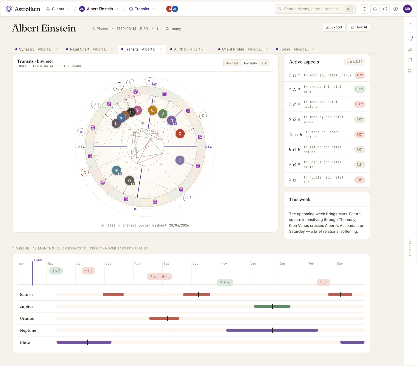 AI assistant running tool calls on real chart data